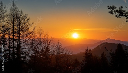 The impact of pollution on sunsets.