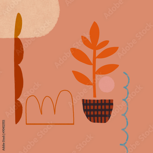 Hand drawn artwork playful design