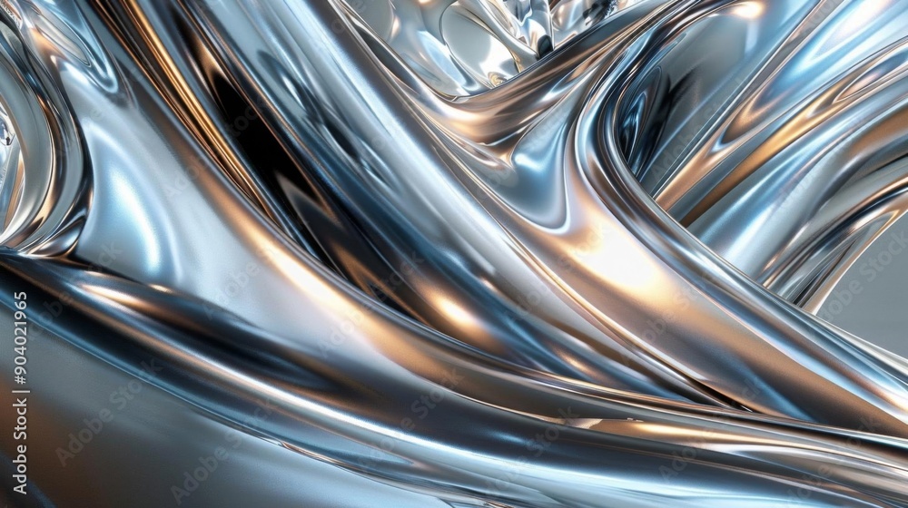 Abstract metallic background with flowing lines and textures. Abstract metallic background with flowing lines and textures.