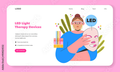 Scincare Innovation. Flat Vector Illustration