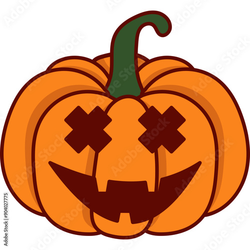 Halloween Pumpkin Illustration
