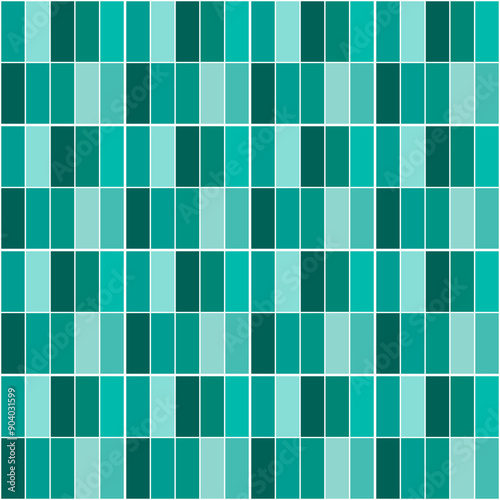 green mosaic background