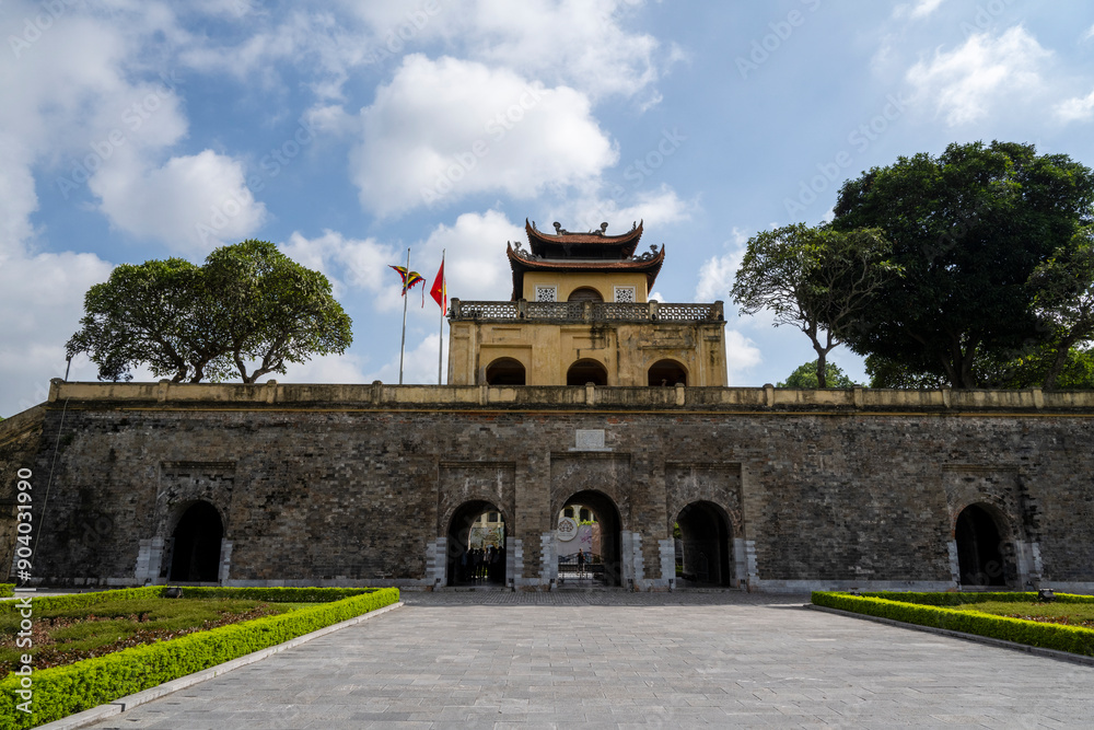 Fototapeta premium Cité impériale Than Long à Hanoi Vietnam