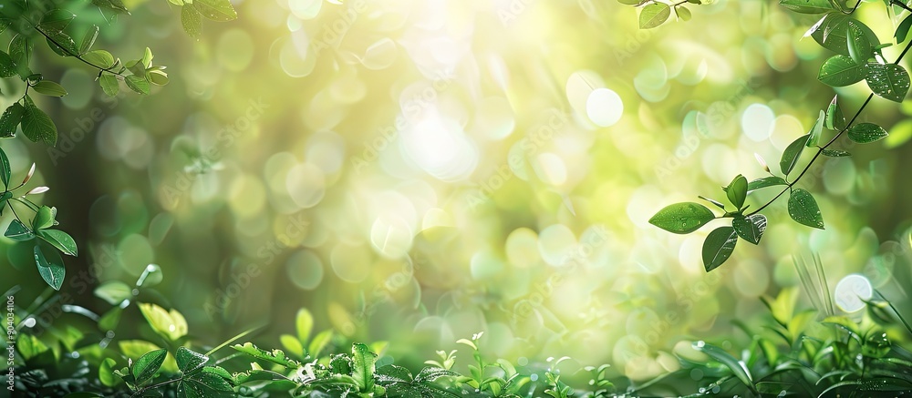 Blurry bokeh background of nature outdoors with copy space image Blurry bokeh background of nature outdoors with copy space image