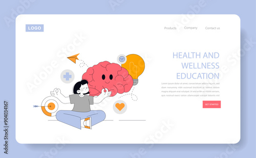 education. Flat Vector Illustration