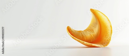 Background of a new fortune cookie with unbroken shell and copy space image available photo