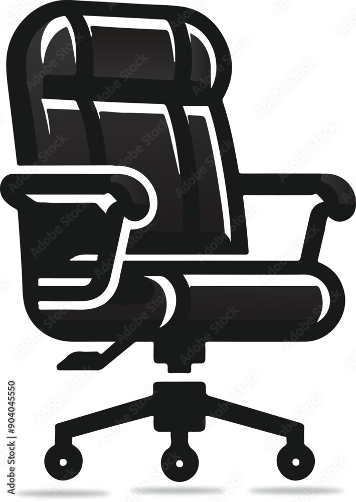 A black office chair with a back to the back A black office chair with a back to the back