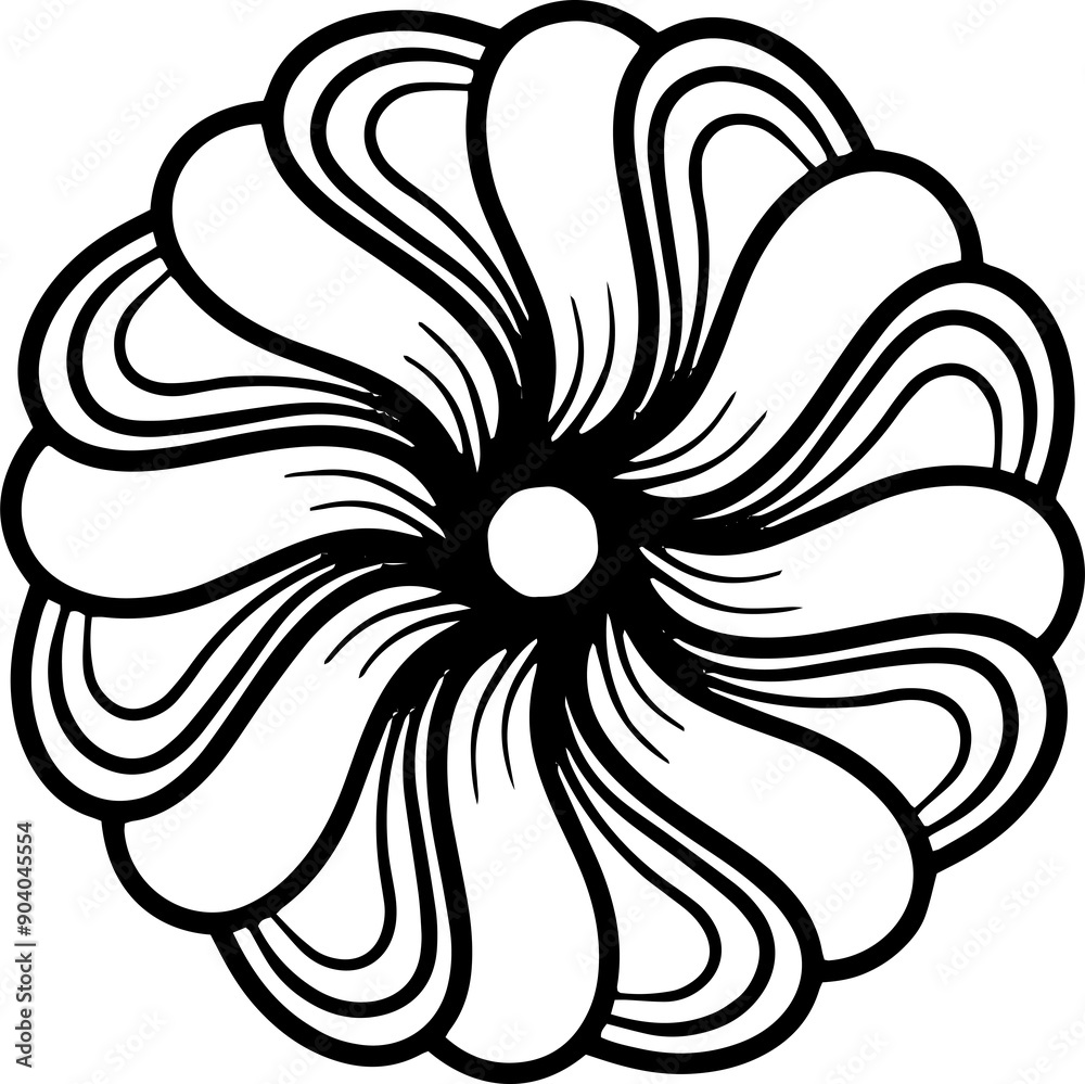Abstract ornamental flower design element. Mandala style flower symmetric illustration. Abstract ornamental flower design element. Mandala style flower symmetric illustration.