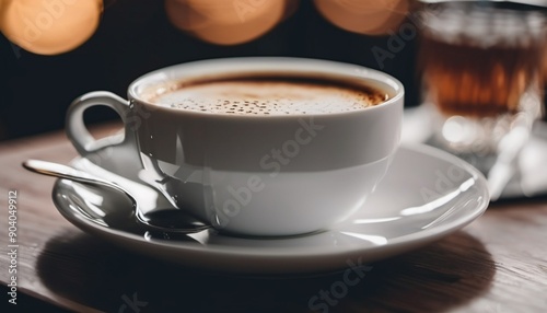 cup of coffee on the table