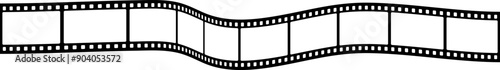 Film strip background. Retro photo, cinema or movie frames. Video film strip roll. Vector EPS 10