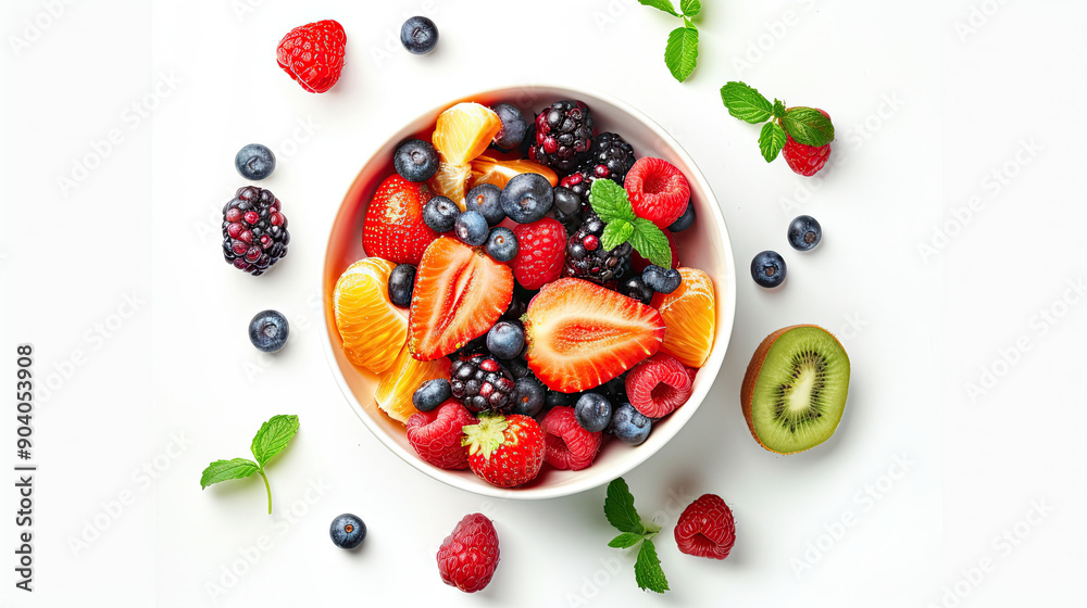 Mixed Fruit Salad in Bowl Isolated on White Background, Fresh and Colorful Fruit Mix, Healthy Fruit Combination, Vibrant Fruit Salad, Nutrient-Rich Assortment, Delicious Fruit Bowl, Clean White Mixed Fruit Salad in Bowl Isolated on White Background, Fresh and Colorful Fruit Mix, Healthy Fruit Combination, Vibrant Fruit Salad, Nutrient-Rich Assortment, Delicious Fruit Bowl, Clean White