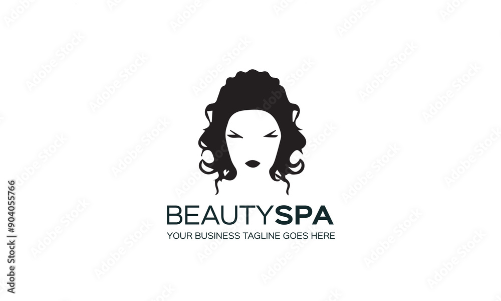 elegant logos for beauty, fashion and hairstyle related business on white background elegant logos for beauty, fashion and hairstyle related business on white background