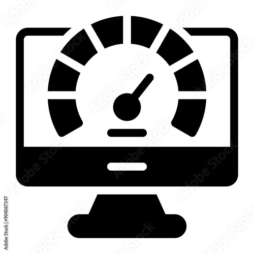 optimization glyph icon