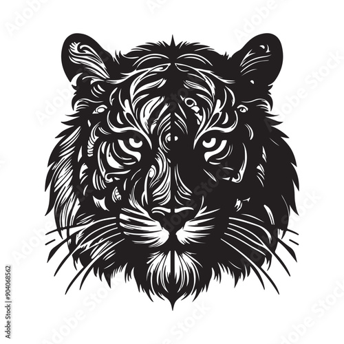 Tiger head vector