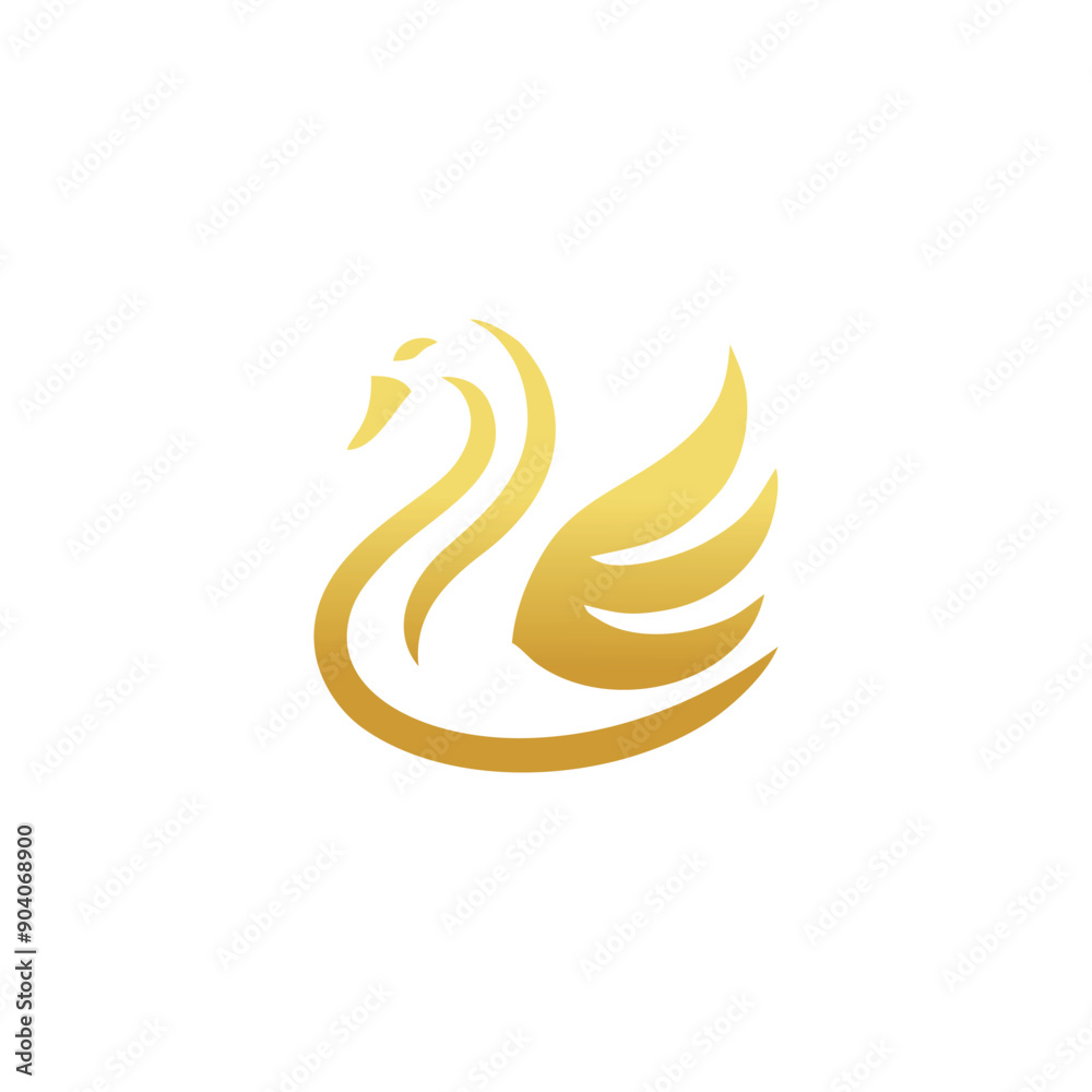 Swan logo design vector icon with elegan concept Swan logo design vector icon with elegan concept