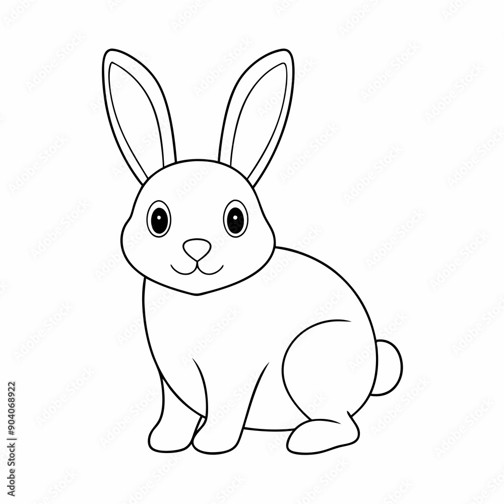 Fototapeta premium coloring page for kids simple coloring page vector illustration