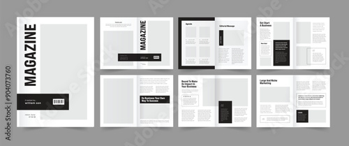 Business Magazine Template Fashion Magazine Design