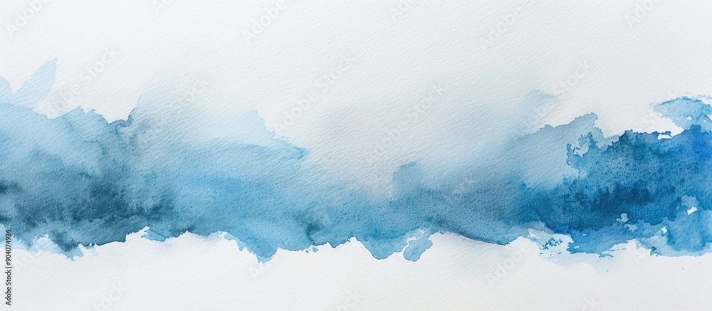 A blank paper with a watercolor brush stroke providing ample copy space image A blank paper with a watercolor brush stroke providing ample copy space image