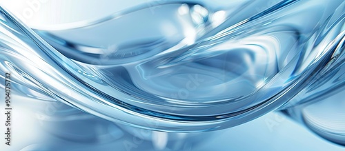 Plastic and glass background with a graphical curve suitable for a copy space image