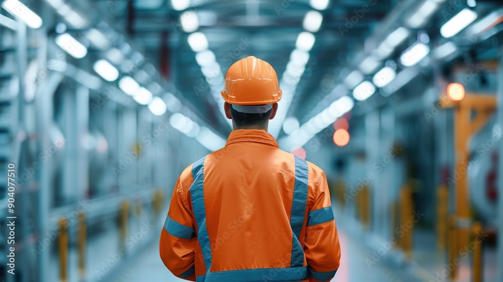 Industrial Worker Conducting Routine Equipment Checks for Maintenance and Safety Industrial Worker Conducting Routine Equipment Checks for Maintenance and Safety