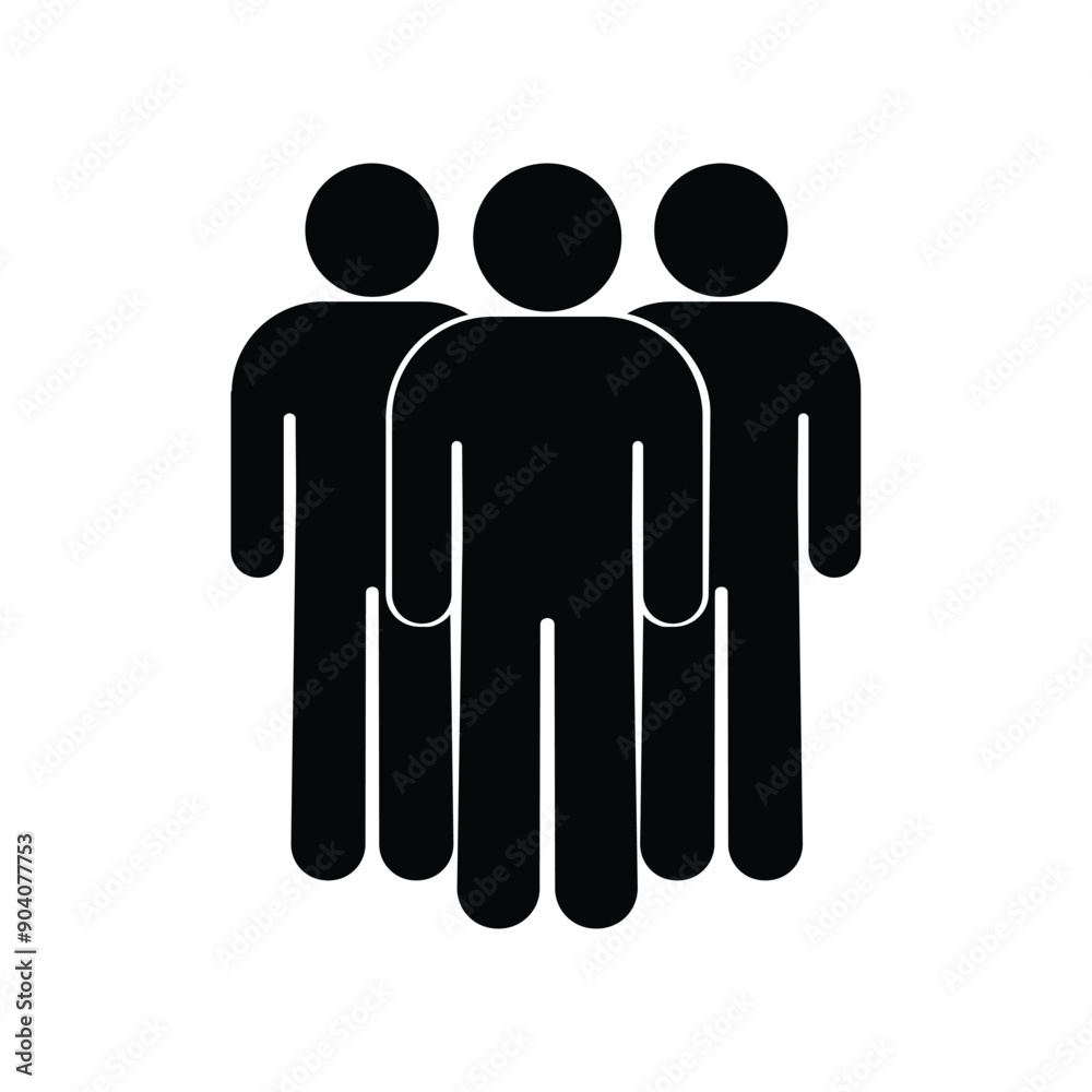 icon team of people, group standing together icon team of people, group standing together