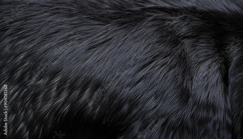 黒色の毛皮の背景画像（black fur background image.）
 photo