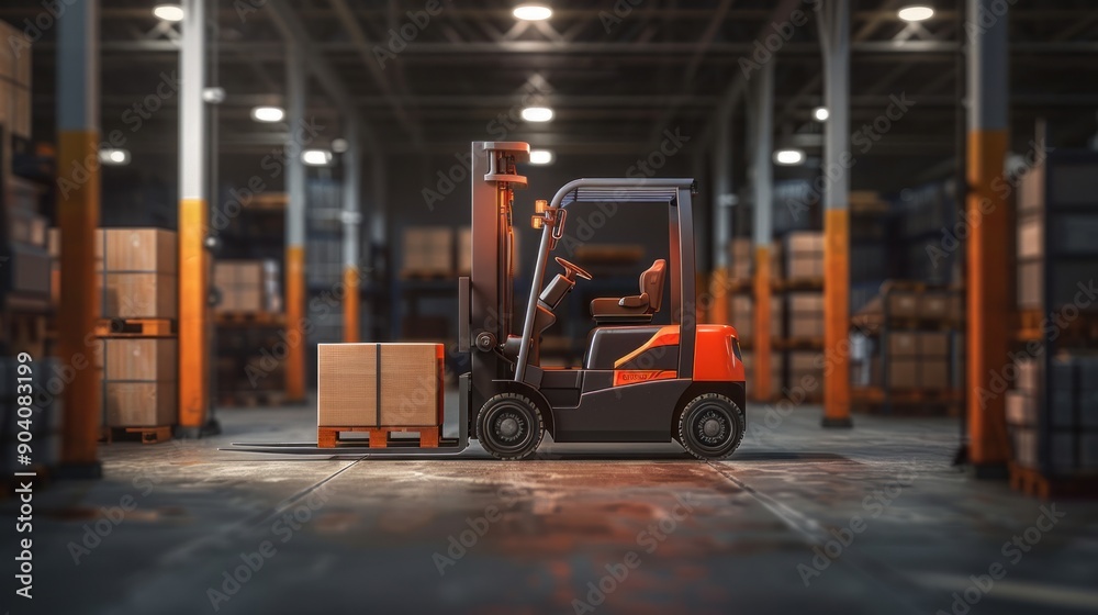Forklift in Warehouse Forklift in Warehouse