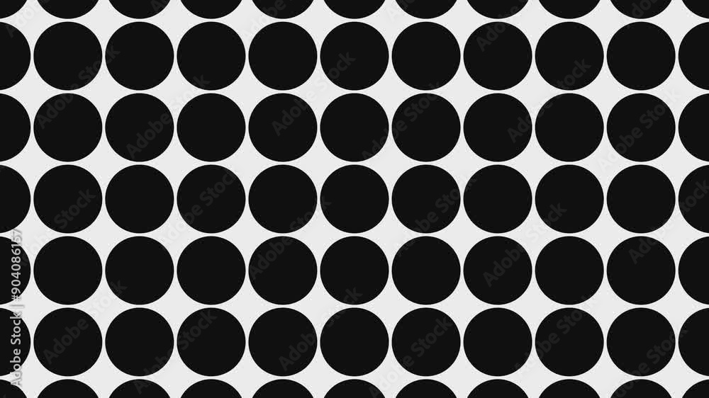 Black and white halftone dots background - transition mask - 3D 4k animation (3840 x 2160 px) Black and white halftone dots background - transition mask - 3D 4k animation (3840 x 2160 px)