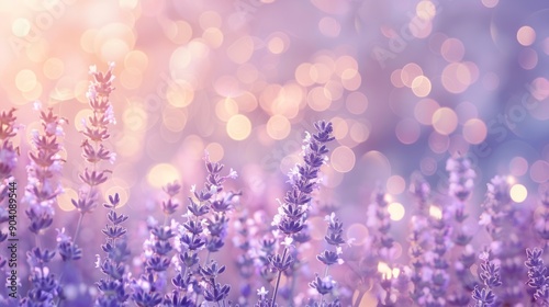 Lavender Field at Sunset