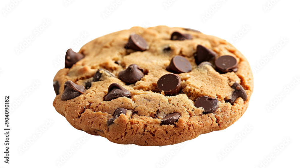 Chocolate chip cookie on transparent background Chocolate chip cookie on transparent background