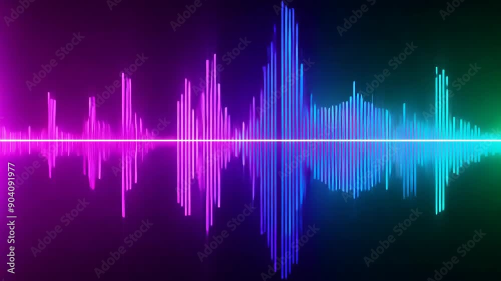 Modern 4K Music Equalizer Display with Dynamic Audio Visuals Modern 4K Music Equalizer Display with Dynamic Audio Visuals