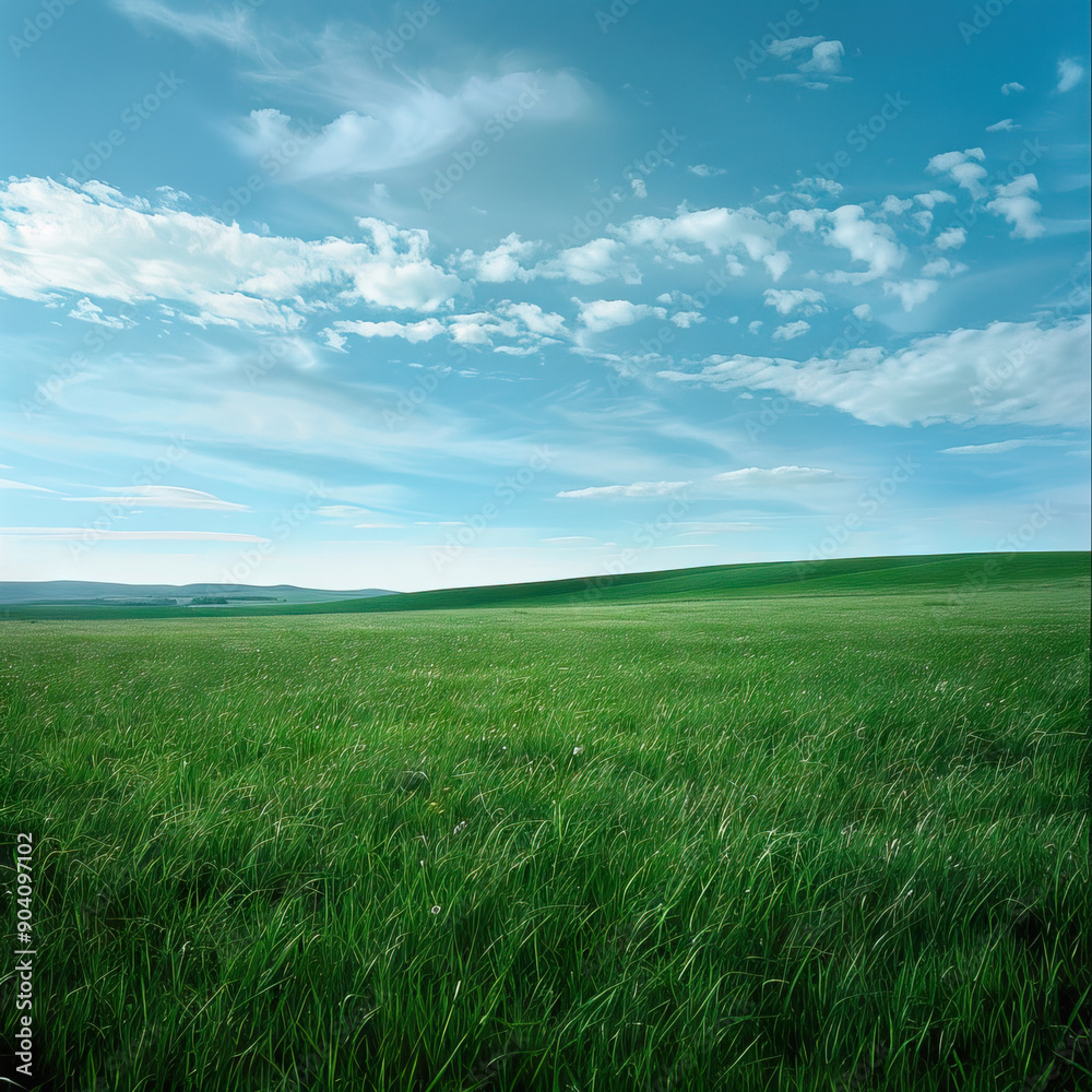 A lush meadow, unspoiled by development or industry, its beauty lying in its simplicity and purity A lush meadow, unspoiled by development or industry, its beauty lying in its simplicity and purity