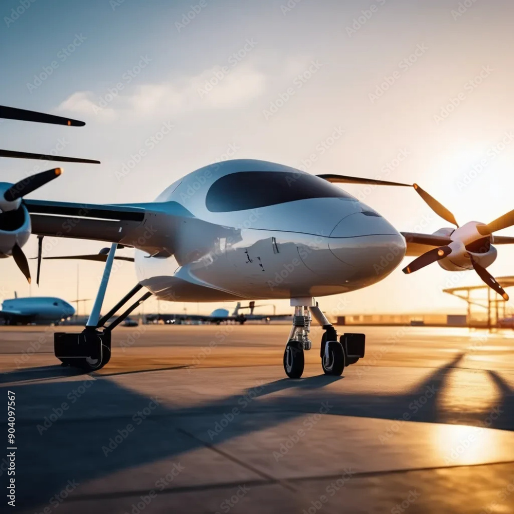 Autonomous Planes at Airport Dock with Advanced Tech Autonomous Planes at Airport Dock with Advanced Tech