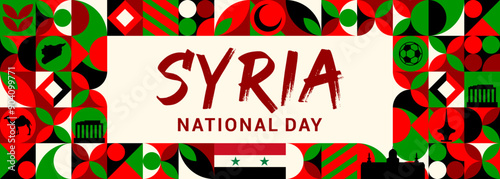 Flag of Syria. Syrian Flag. Vector Flag Background.