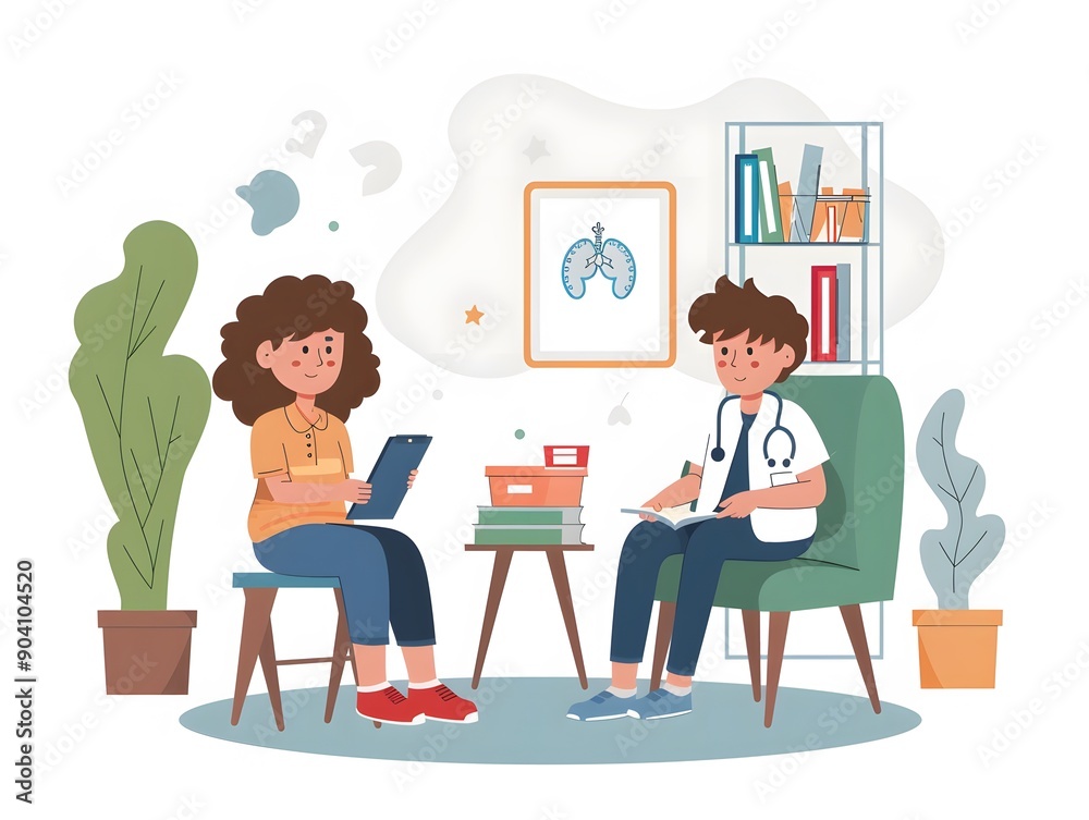A doctor consults with a patient in a medical office. The doctor takes notes while the patient looks concerned. A doctor consults with a patient in a medical office. The doctor takes notes while the patient looks concerned.