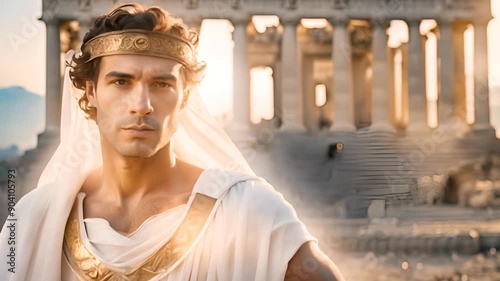 God Apollo close-up, Greek mythology, Apollo