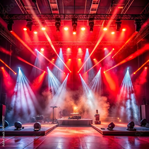 show stage with lights