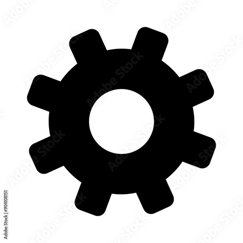 Gear Wheel Cogwheel Mechanism Solid Icon