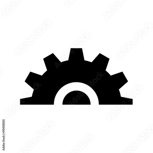 Gear Wheel Cogwheel Mechanism Solid Icon