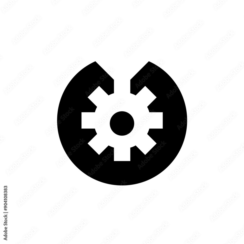 Gear Wheel Cogwheel Mechanism Solid Icon Gear Wheel Cogwheel Mechanism Solid Icon