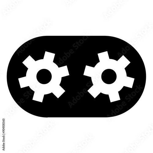 Gear Wheel Cogwheel Mechanism Solid Icon