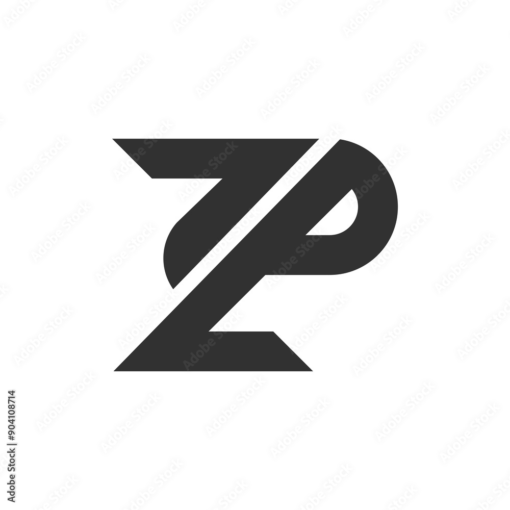 the logo consists of the letter Z and P. Abstract, outline and elegant. the logo consists of the letter Z and P. Abstract, outline and elegant.