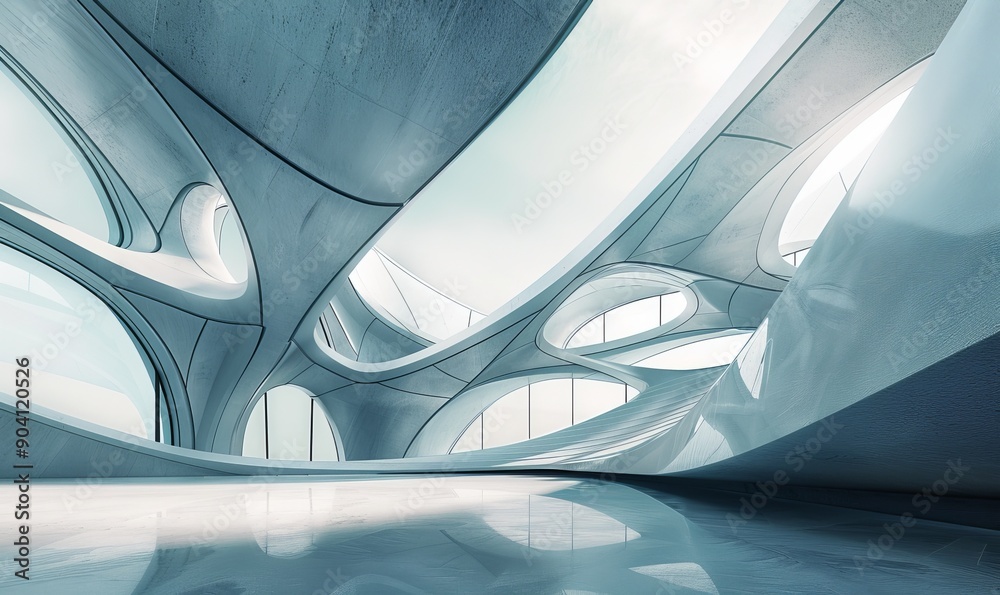 Fototapeta premium Abstract architecture, unconventional angles, modern design, innovative and striking