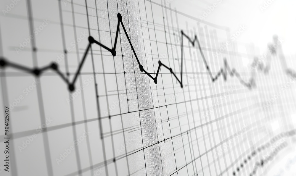 Line graph with upward trend Line graph with upward trend