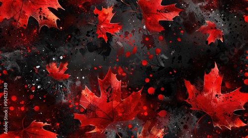 red maple leaves