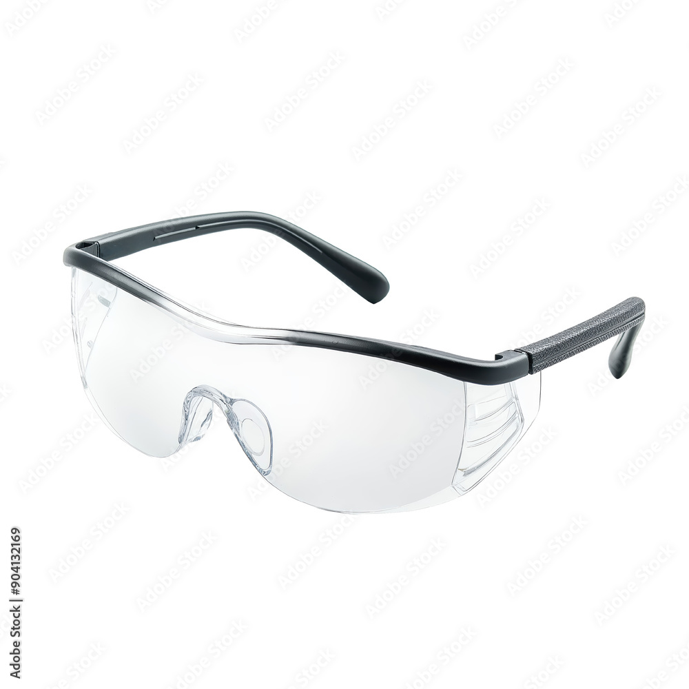 © Sakiyah - A pair of safety glasses with clear lenses, realistic photo, isolated on transparent background