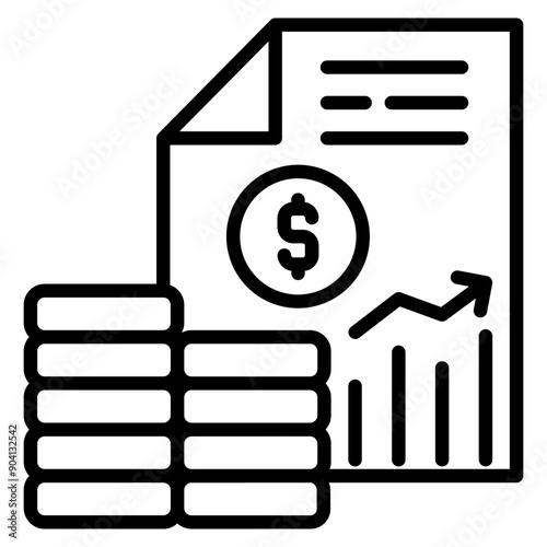 Profits Icon Element For Design