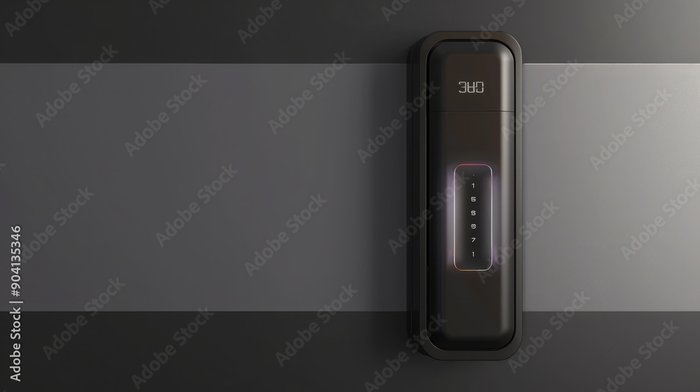 A next-gen smart door lock with advanced security features and sleek, modern design. A next-gen smart door lock with advanced security features and sleek, modern design.