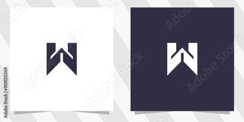 letter w logo design vector