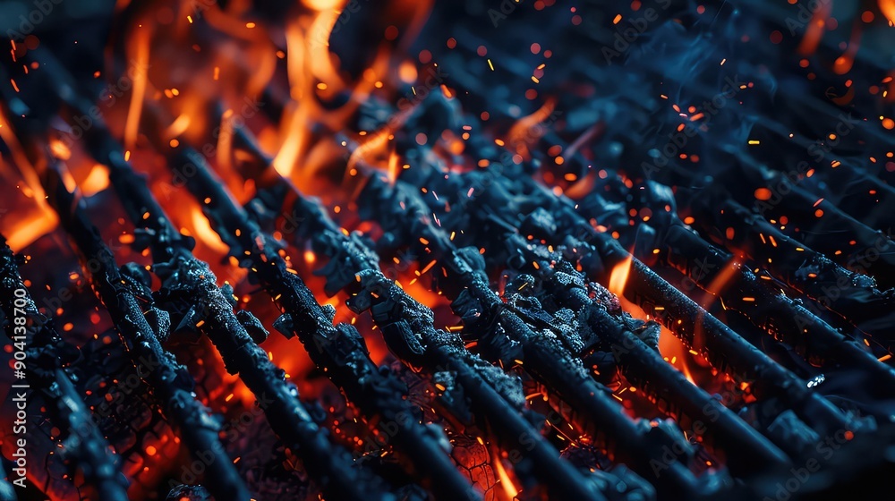 How to use fire seasoning on a barbeque. Generated with AI How to use fire seasoning on a barbeque. Generated with AI